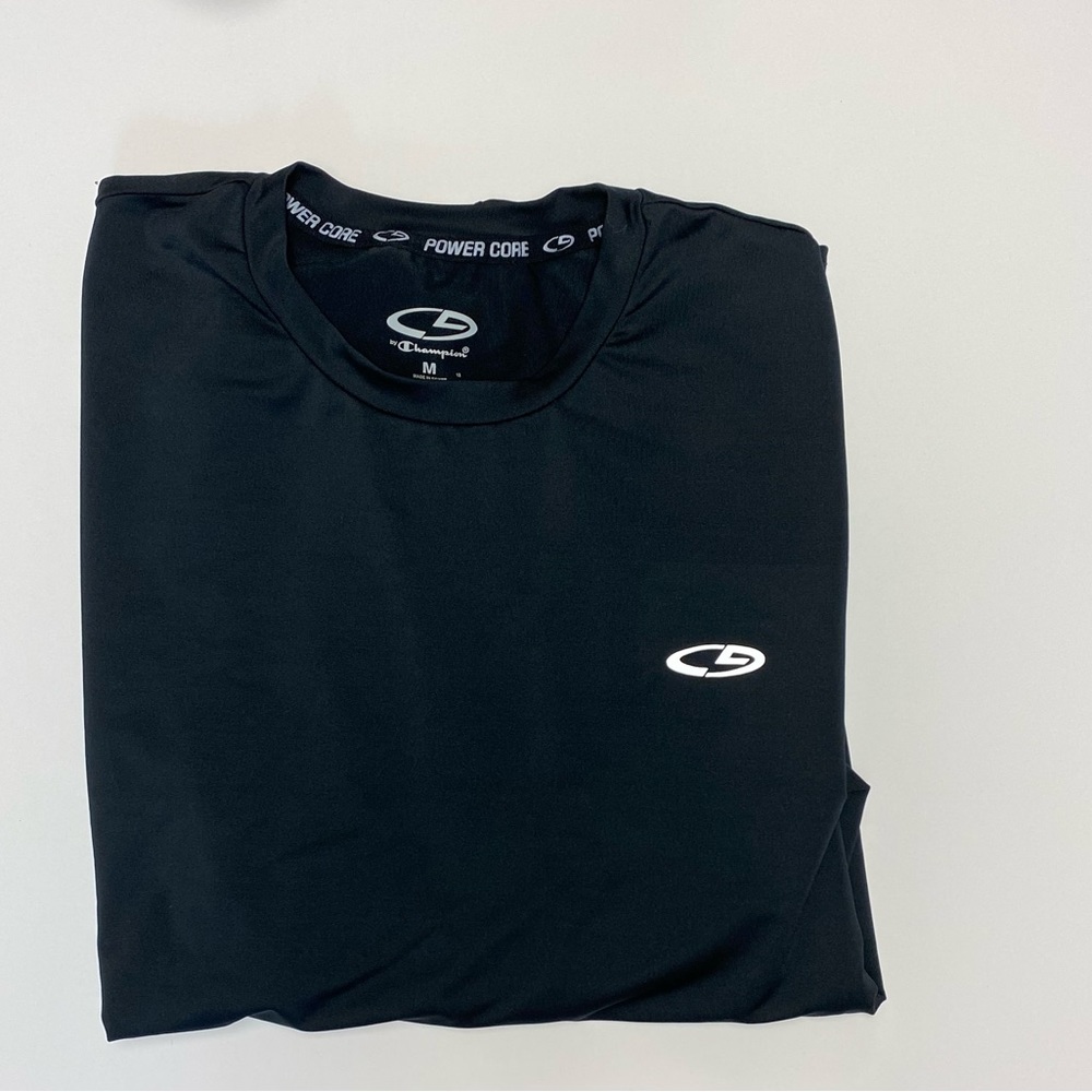 Men’s Champion Power Core Black medium long sleeve athletic shirt